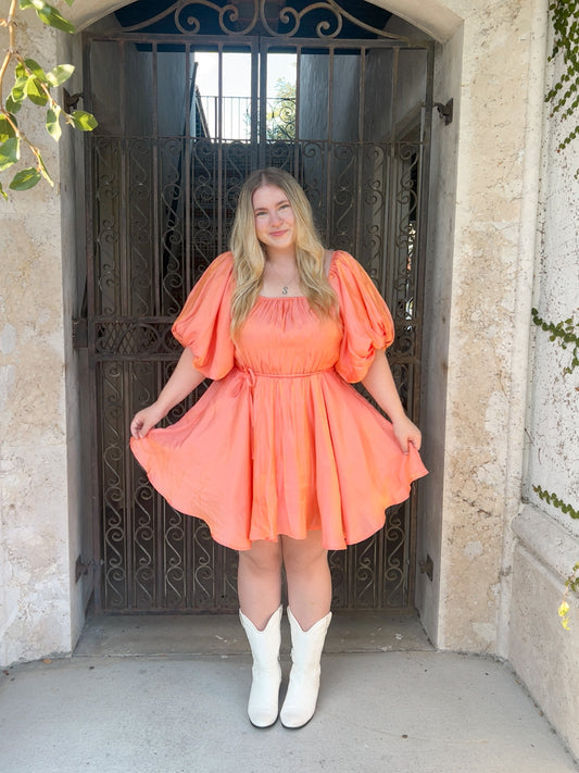 JUST PEACHY DRESS