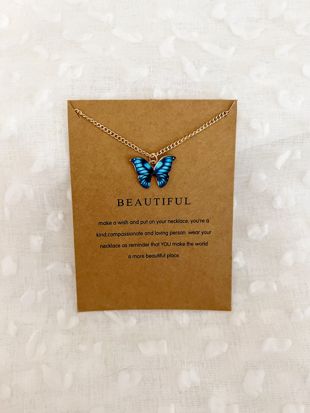 BEAUTIFUL BUTTERFLY NECKLACE